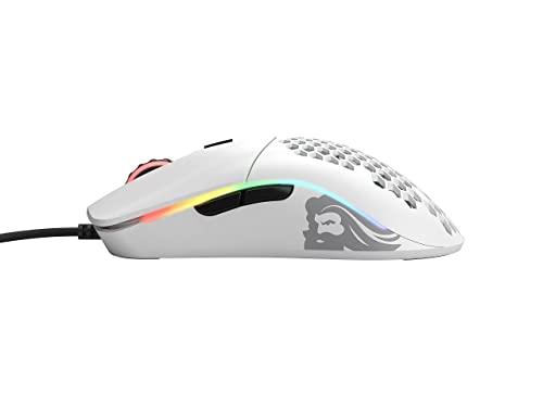 Glorious Gaming Mouse - Modèle O 67 g Superlight Honeycomb Mouse, souris blanche matte