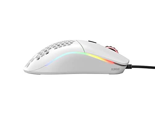 Glorious Gaming Mouse - Modelo O 67 g Super Light Honeycomb Mouse, Matte White Mouse