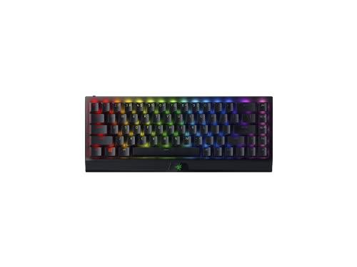 Razer BlackWidow V3 Mini HyperSpeed 65% Clavier de jeu mécanique sans fil : Technologie sans fil HyperSpeed - Commutateurs mécaniques jaunes - Linéaire et silencieux - Capuchons de touches ABS à double effet - Durée de vie de la batterie de 200 heures