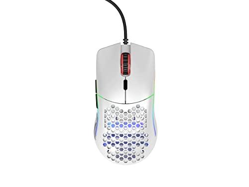 Glorious Gaming Mouse - Modèle O 67 g Superlight Honeycomb Mouse, souris blanche matte