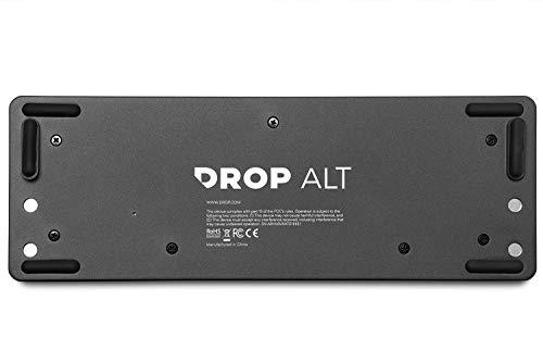 DROP ALT Mechanical Keyboard - 65% (67 klawiszy) klawiatura dla graczy, przełączniki Hot-Swap, programowalne makra, podświetlenie LED RGB, USB-C, Doubleshot PBT, aluminiowa ramka (Cherry MX Brown, Black)