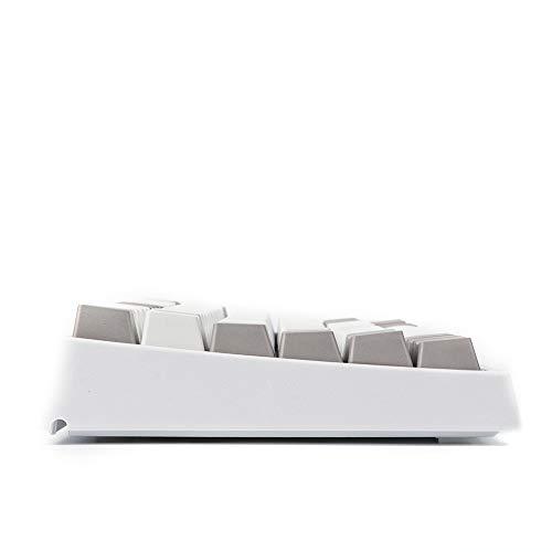 EPOMAKER EP84 Teclado mecánico para juegos con cable, 84 teclas RGB, con tapas de colorante PBT para Mac/Win/Gamers (interruptor marrón Gateron, gris blanco)