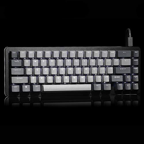 Clavier mécanique Drop ALT - Clavier de jeu 65% (67 touches), interrupteurs Hot-Swap, macros programmables, rétroéclairage par LED RVB, USB-C, PBT double face, cadre en aluminium (Halo Clear, Black)