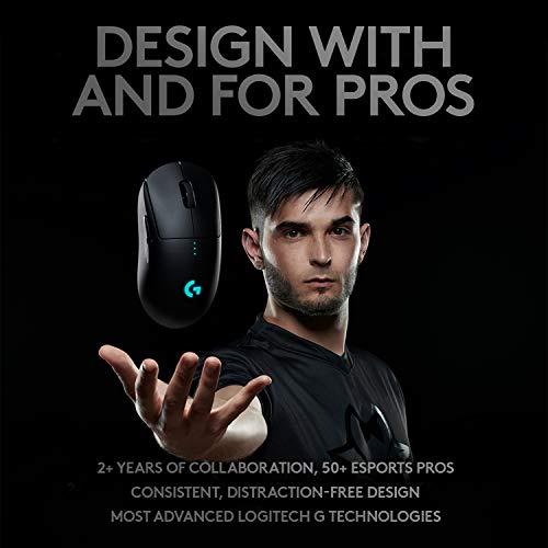 Ratón inalámbrico para juegos Logitech G Pro con rendimiento de nivel deportivo