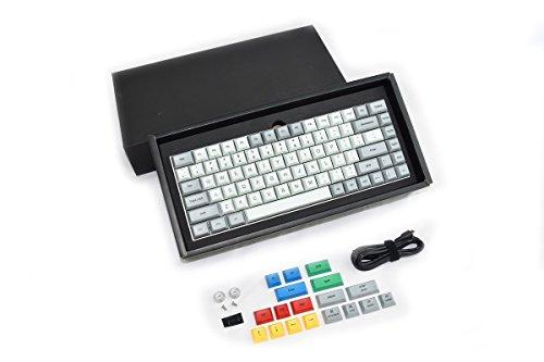 Vortexgear Race 3 - Teclado mecánico para juegos - Gris - PBT DSA Profile Dye Sub - Carcasa de aluminio CNC gris (Cherry Mx-Brown)