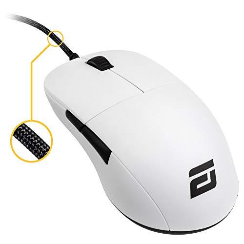 ENDGAME GEAR XM1 Gaming Mouse, Ratón programable con 5 botones y 16.000 DPI, Blanco