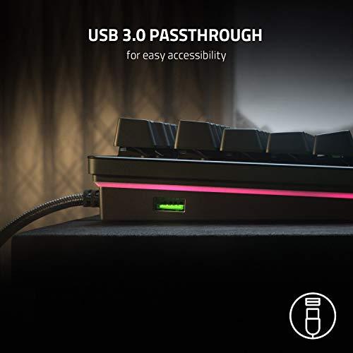 Razer Huntsman V2 Analog Gaming Keyboard: Analogowe przełączniki optyczne Razer - podświetlenie Chroma RGB - magnetyczna podkładka pod nadgarstki - dedykowane klawisze multimedialne i pokrętło - klasyczna czerń