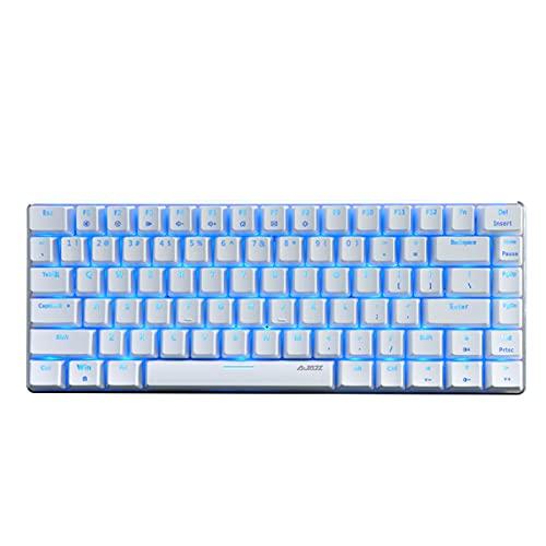 Teclado Mecánico 75% Para Juegos, Teclado Compacto Azul Retr