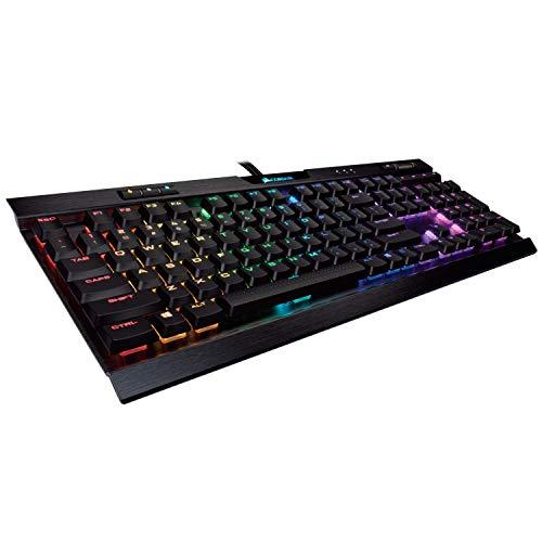Corsair K70 RGB MK.2 niskoprofilowa mechaniczna klawiatura do gier - liniowa i cicha, podświetlana diodami RGB, Cherry MX Low Profile Red