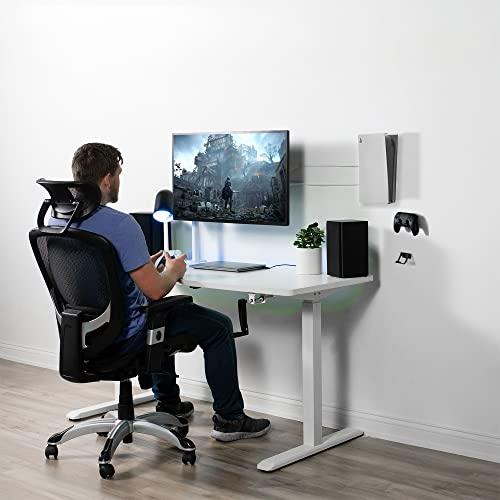 Soporte de pared de acero VIVO diseñado para la consola de juegos PS5, pantalla vertical para Playstation 5, diseño abierto, negro, MOUNT-PS5B