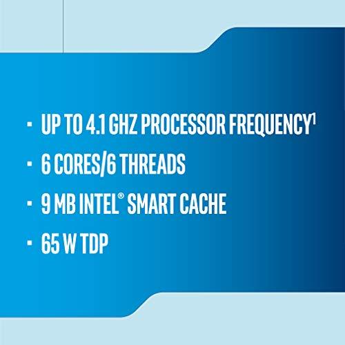 Intel® Core™ i5-9400F Desktop-processor 6 kärnor 4,1 GHz Turbo utan grafik