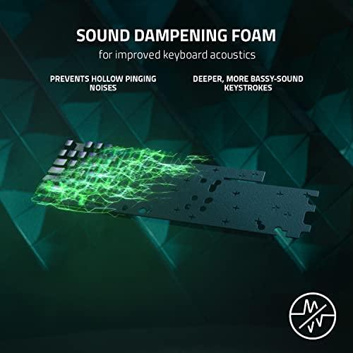 Razer Huntsman V2 TKL Tenkeyless Gaming Keyboard: Najszybsze liniowe przełączniki optyczne Gen2 z tłumikami dźwięku i 8000Hz Polling Rate - odłączany kabel TypeC - podwójne nakładki PBT - ergonomiczna podpórka pod nadgarstki