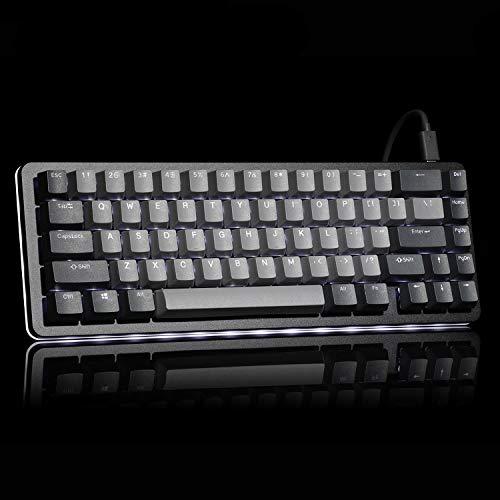 DROP ALT Mechanical Keyboard - 65% (67 klawiszy) klawiatura dla graczy, przełączniki Hot-Swap, programowalne makra, podświetlenie LED RGB, USB-C, Doubleshot PBT, aluminiowa ramka (Cherry MX Brown, Black)