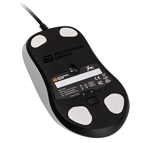 ENDGAME GEAR XM1 Gaming Mouse, Ratón programable con 5 botones y 16.000 DPI, Blanco