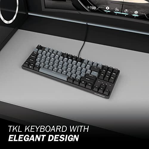 Teclado Mecânico Durgod Taurus K320 TKL | 87 Teclas Tenkeyless | USB C Wired | Chaves PBT de dupla-chave | Chaves programáveis | NKRO Rollover | Windows & Mac | Cherry MX Speed Silver, Space Grey