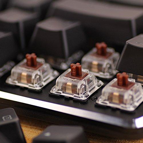 Teclado mecánico para juegos GATERON Interruptor marrón Teclado mecánico con cable de 49 Kyes(40%) con retroiluminación azul hielo para juegos de oficina Magicforce by Qisan