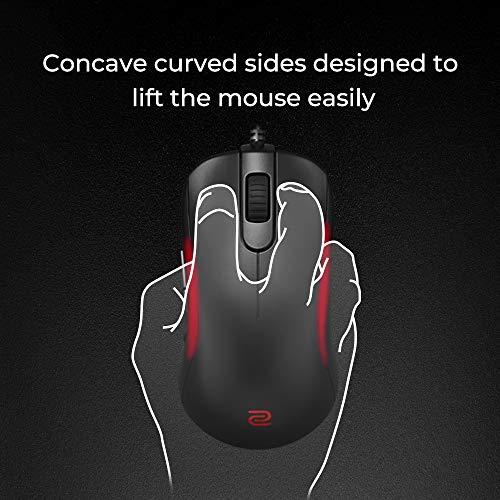 BenQ Zowie S1 Symmetrical Gaming Mouse for Esports | Desempenho Profissional | Driverless | Revestimento Preto Mate | Tamanho Médio