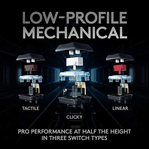 Logitech G915 TKL Tenkeyless Lightspeed Wireless RGB Mechanical Gaming Keyboard, niskoprofilowe przełączniki, LIGHTSYNC RGB, zaawansowana obsługa sieci bezprzewodowej i Bluetooth - Linear , czarny