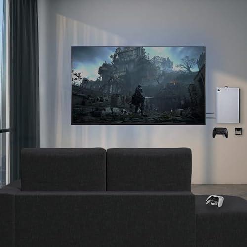 VIVO Support mural en acier conçu pour la console de jeu PS5, écran vertical pour Playstation 5, design ouvert, noir, MOUNT-PS5B