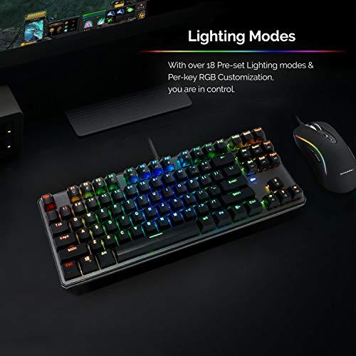 Tecware Phantom 87 Teclado Mecânico de Chave, RGB led, Outemu Brown Switch