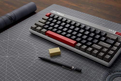 Durgod Fusion Mechanical Retro Keyboard | 65% Layout | Wireless 2.4 GHz, Bluetooth 5.0, USB C | Duplo PBT | Até 40 dias de vida útil da bateria | Windows, Android, iOS (Cherry MX Brown, Steam)