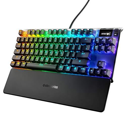 SteelSeries Apex Pro TKL Mechanische Gaming-Tastatur - Die schnellsten mechanischen Schalter der Welt - OLED Smart Display - Kompakter Formfaktor - RGB Hintergrundbeleuchtung