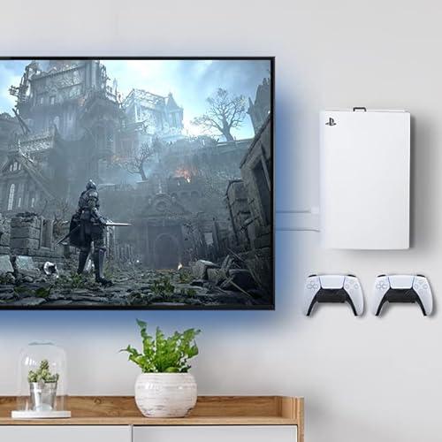 VIVO Support mural en acier conçu pour la console de jeu PS5, écran vertical pour Playstation 5, design ouvert, noir, MOUNT-PS5B