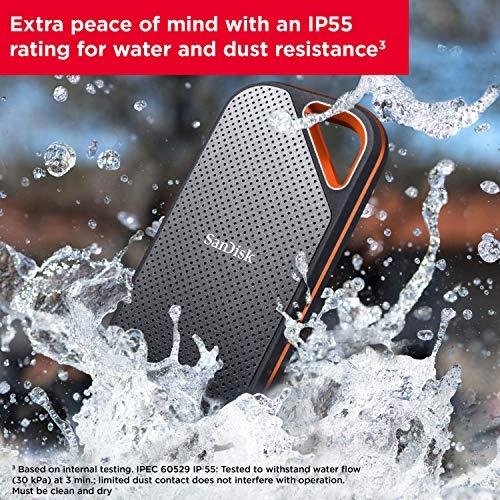 SanDisk 2TB Extreme PRO Portable SSD - do 2000MB/s - USB-C, USB 3.2 Gen 2x2 - zewnętrzny dysk półprzewodnikowy - SDSSDE81-2T00-G25