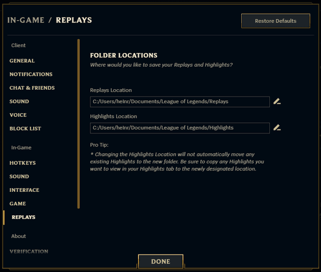 Comment trouver tes replays et tes highlights de League of Legends