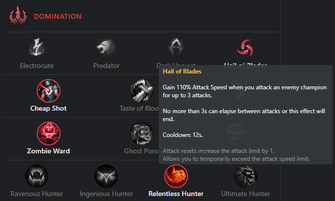 Chuva de Lâminas (engl. Hail of Blades)