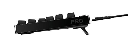 logitech Pro Mechanical Gaming Keyboard, 16,8 miliona kolorów podświetlanych klawiszy RGB, ultraprzenośna konstrukcja, odłączany kabel Micro USB