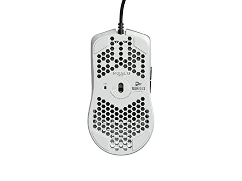 Glorious Gaming Mouse - Modèle O 67 g Superlight Honeycomb Mouse, souris blanche matte