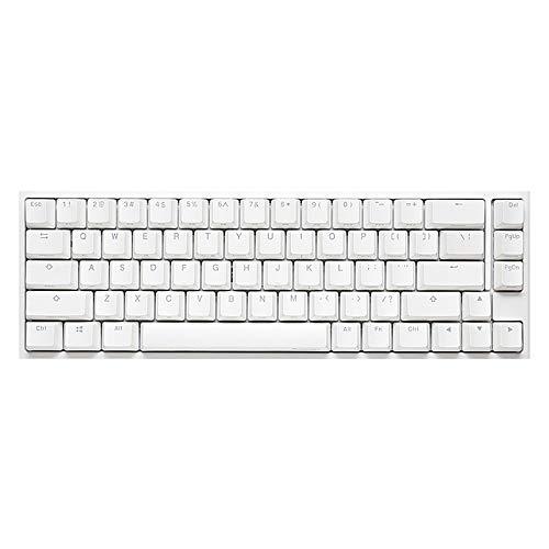 Ducky One 2 SF RGB Pure White RGB LED 65% Double Shot PBT Mechanical Keyboard (Cherry MX Silver)