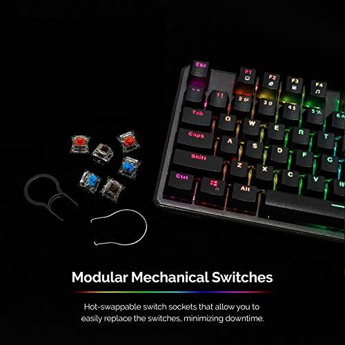 Tecware Phantom 87 Key Mechanical Keyboard, RGB led, Outemu Brown Switch