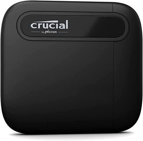 Crucial X6 4TB Portable SSD - do 800MB/s - USB 3.2 - zewnętrzny dysk półprzewodnikowy, USB-C - CT4000X6SSD9, czarny
