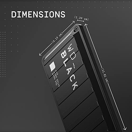 WD_BLACK 1TB P50 Game Drive SSD - Disque dur externe portable, compatible avec Playstation, Xbox, PC et Mac, jusqu'à 2 000 Mo/s - WDBA3S0010BBK-WESN