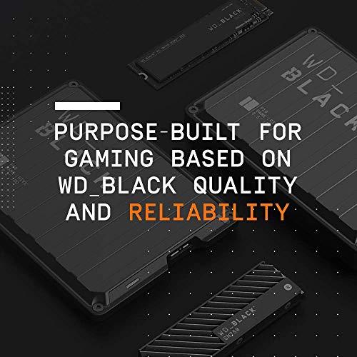 WD_BLACK 1TB P50 Game Drive SSD - Unidade de estado sólido externa portátil, compatível com Playstation, Xbox, PC e Mac, até 2.000 MB/s - WDBA3S0010BBK-WESN