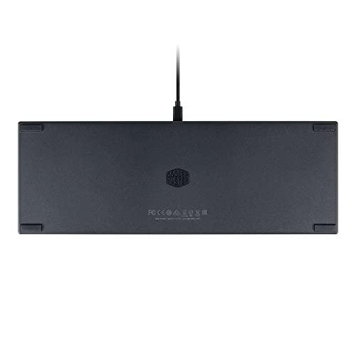 Cooler Master SK630 Clavier mécanique sans touches avec interrupteurs Cherry MX Low Profile en aluminium brossé