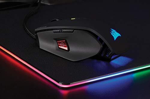 Corsair M65 PRO RGB Optical FPS Gaming Mouse (capteur optique 12000 DPI, poids réglables, 8 boutons programmables, rétroéclairage multi-couleurs RVB 3 zones, compatible Xbox One) - Noir