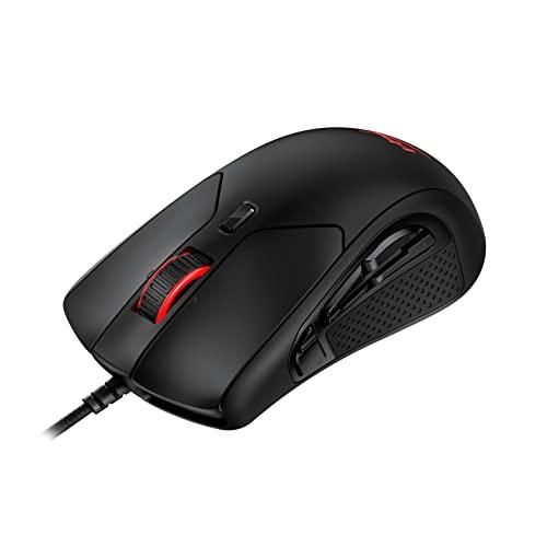 HyperX Pulsefire Raid - Gaming-Maus, 11 programmierbare Tasten, RGB, ergonomisches Design, bequeme seitliche Griffe, softwaregesteuerte Anpassung