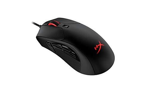 HyperX Pulsefire Raid - Souris de jeu, 11 boutons programmables, RGB, design ergonomique, poignées latérales confortables, personnalisation par logiciel