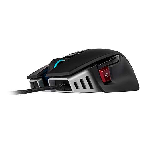 Corsair M65 RGB Elite - Mouse da gioco FPS e MOBA con cavo - Peso e bilanciamento regolabili - Telaio in alluminio resistente - Sensore ottico da 18.000 DPI , nero