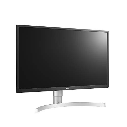 LG 27UL550-W 27-Zoll 4K UHD IPS LED HDR Monitor mit Radeon Freesync Technologie und HDR 10, Silber