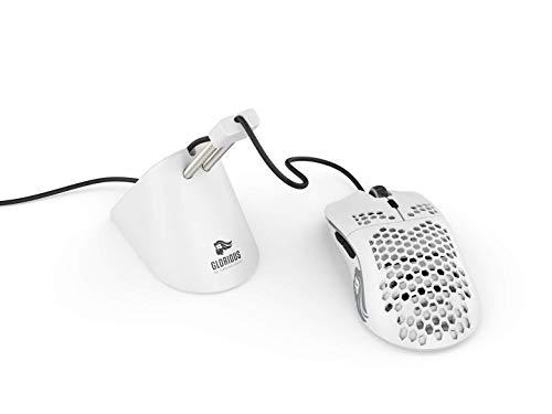 Mouse da gioco Glorious - Modello O 67 g Mouse a nido d'ape superleggero, Mouse bianco opaco