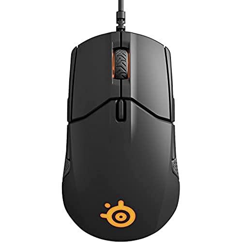 SteelSeries Sensei 310 Gaming-Maus - 12.000 CPI TrueMove3 Optischer Sensor - Beidhändiges Design - Split-Trigger-Tasten - RGB-Beleuchtung, Schwarz