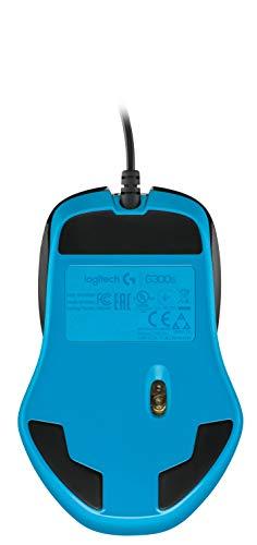 Ratón para juegos Logitech G300s con cable, 910-004346 (con cable para la mano izquierda y la derecha)