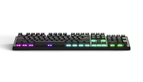 Teclado mecánico para juegos SteelSeries Apex M750 RGB - Marco de aluminio - Retroiluminación LED RGB - Interruptor lineal y silencioso - Notificaciones de discordia