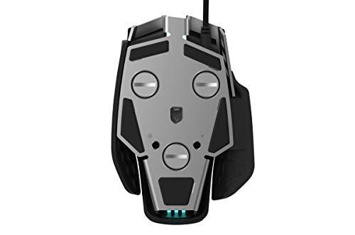 Corsair M65 RGB Elite - Ratón con cable para juegos FPS y MOBA - Peso y equilibrio ajustables - Marco de aluminio duradero - Sensor óptico de 18.000 DPI , Negro