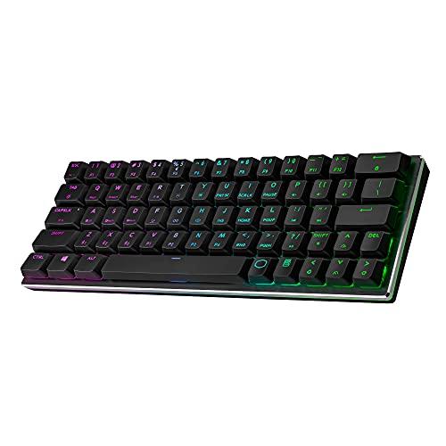 Cooler Master Sk-621-Gklr1-US Teclado mecánico SK621 60% con interruptores Cherry MX de perfil bajo y diseño de aluminio cepillado