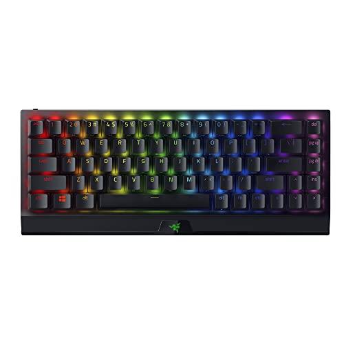 Razer BlackWidow V3 Mini HyperSpeed 65% Tastiera meccanica da gioco senza fili: Tecnologia wireless HyperSpeed - Interruttori meccanici verdi - Tattili e cliccabili - Copri tasti in ABS Doubleshot - Durata della batteria 200 ore